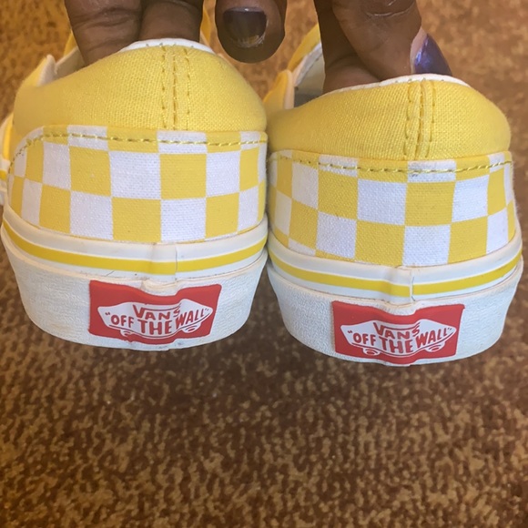 Vans Shoes Yellow Checkered Vans Poshmark
